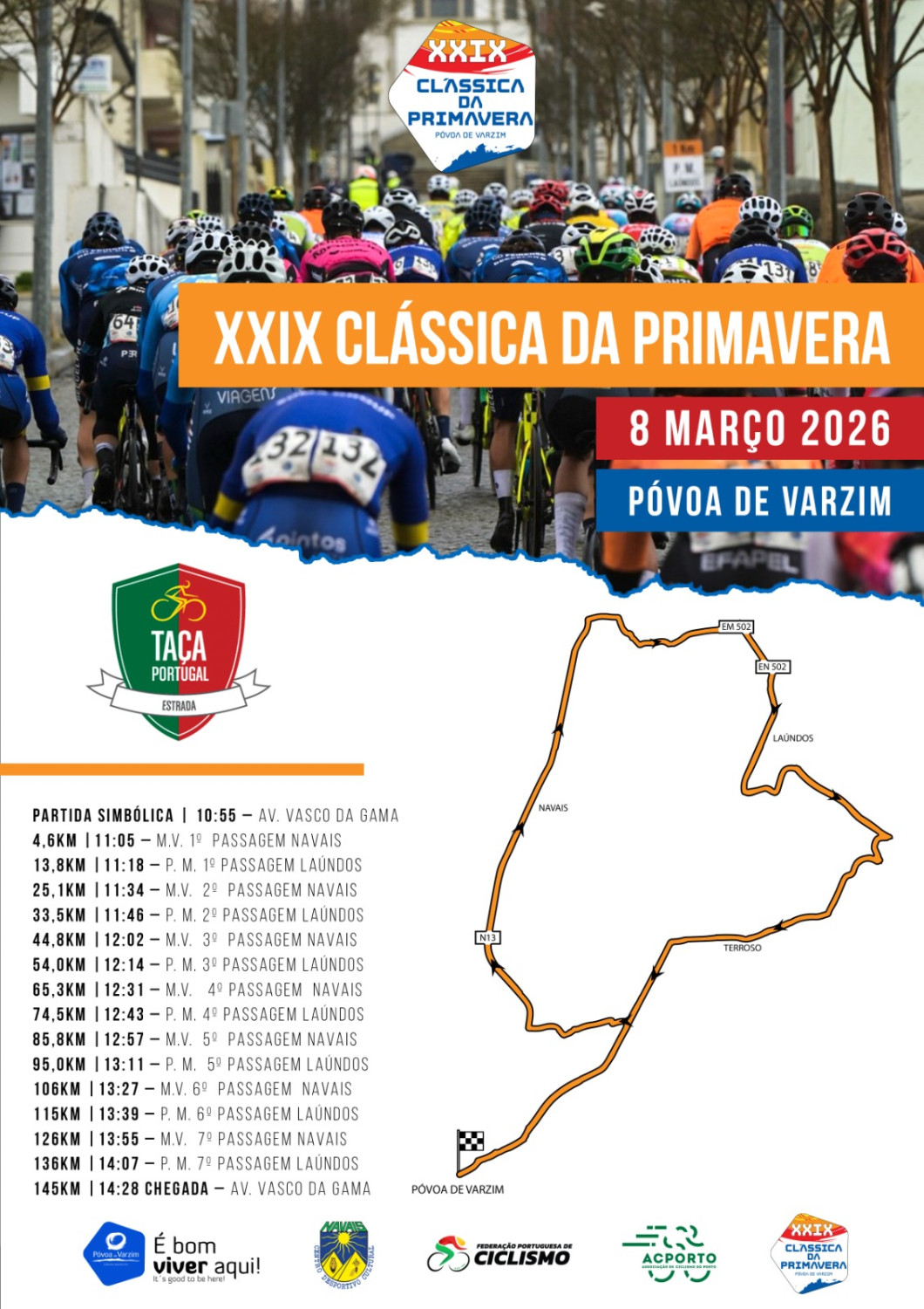 Clássica de Primavera - Póvoa de Varzim dia 8/3 (Dom.)